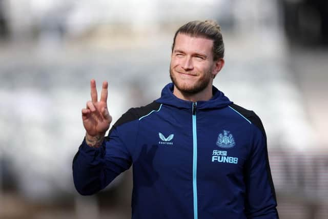 Loris Karius of Newcastle United arrives at the stadium prior to the Premier League match between Newcastle United and Brentford FC at St. James Park on October 08, 2022 in Newcastle upon Tyne, England. (Photo by Ian MacNicol/Getty Images)