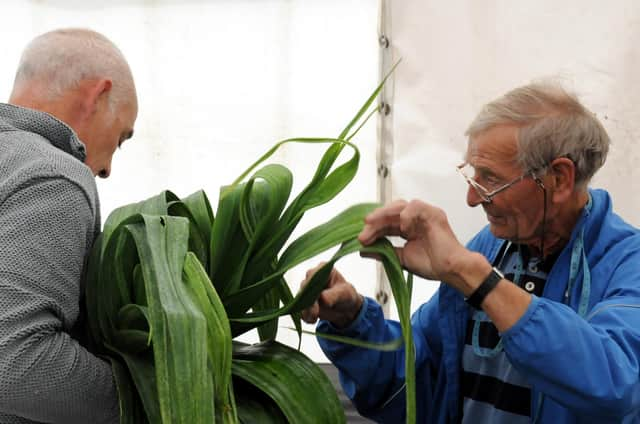 A previous Monkton Leek, Vegetable and Floral Society show at the Lord Nelson