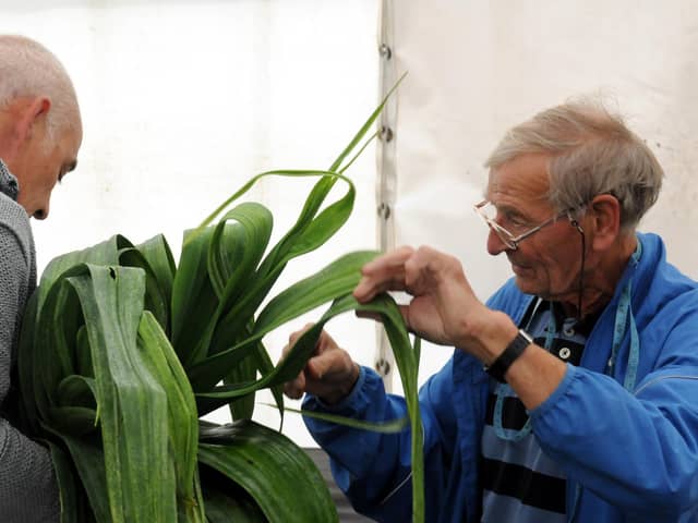 A previous Monkton Leek, Vegetable and Floral Society show at the Lord Nelson