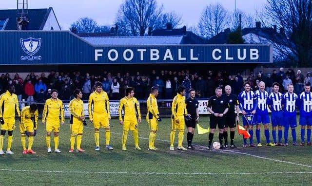 Northern League club Whitley Bay faced Ukrainian Super League side Metalist Kharkiv. Picture by Julian Tyley.