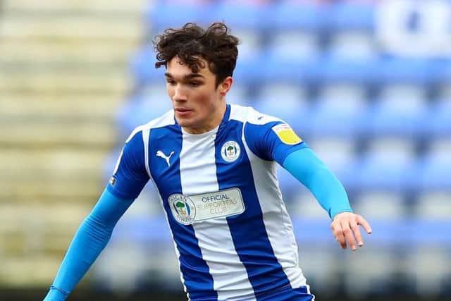 Wigan striker Kyle Joseph.