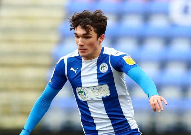 Wigan striker Kyle Joseph.