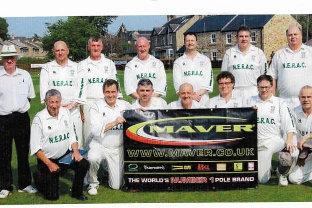 Michael, front left, was also a scorer in the Durham leagues, including here for the Durham Cricket Board 50+ team.