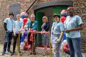 The Mayor and Mayoress with some of the young people who will benefit from the hub.