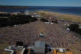 Crowds return to Bents Park for the first Sunday concert of the season. Picture: Lee Davison