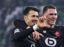 Lille's Portuguese defender Jose Fonte, Lille's Dutch defender Sven Botman (Photo by RONNY HARTMANN/AFP via Getty Images)