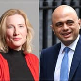 South Shields MP, Emma Lewell-Buck (left), and new Health Secretary, Sajid Javid.