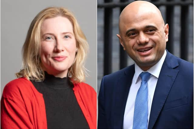 South Shields MP, Emma Lewell-Buck (left), and new Health Secretary, Sajid Javid.