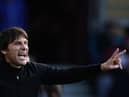 Tottenham Hotspur head coach Antonio Conte gesticulates during the Southampton match.