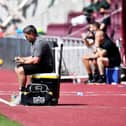 Sunderland boss Lee Johnson at Tynecastle