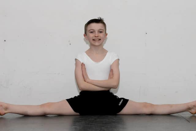 He has been dancing for six years and trains seven times a week.
