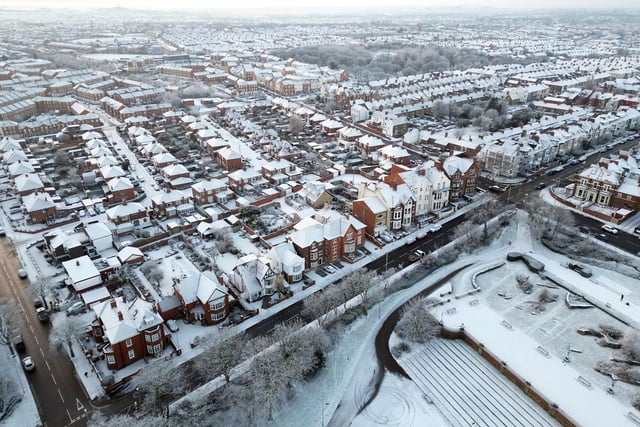 Snow and ice has turned South Shields into a winter wonderland this December