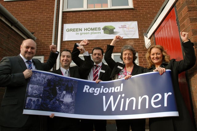 The launch of an eco house on the Lukes Lane Estate 12 years ago.