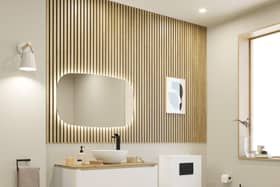 Crosswater Artist Matt White 1000mm Unit & Solid Oak Worktop