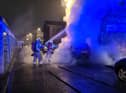Firefighters deal with an incident in South Shields on Friday, March 4. Picture: Liam Morgan.