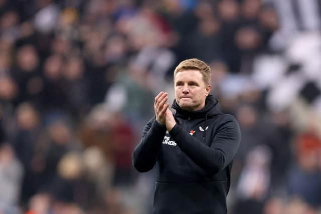 Newcastle United head coach Eddie Howe (Photo by George Wood/Getty Images)