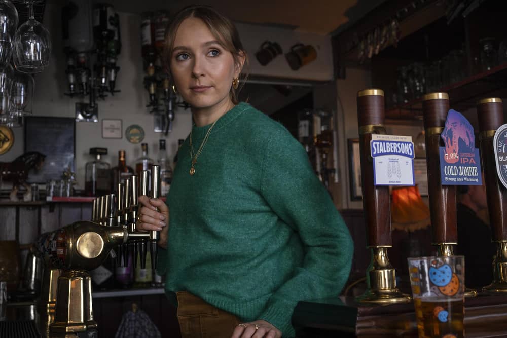 Rose Ayling-Ellis takes the lead role of Alison, a canteen worker who uses her lip-reading skills to help the police, in the new ITV drama Code of SIlence (Picture: Mammoth Screen/ITV)