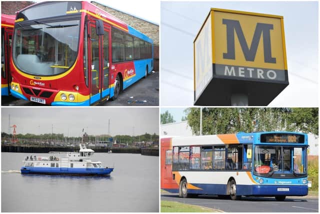 Bus. Metro and ferry prices are to be pegged at £2 through the winter