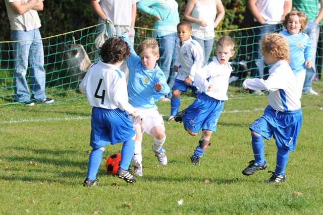 Junior football action in 2010 with South Shields Raiders in action.