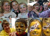 Lots of face painting scenes but can you spot someone you know?