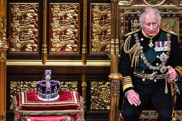 Prince Charles during the 2022 State Opening of Parliament