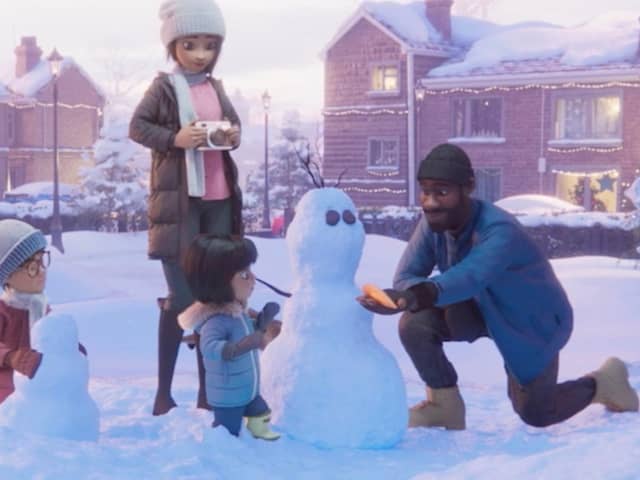 A still image from 'The Step Dad', Disney's Christmas advert for 2021. Picture: Disney