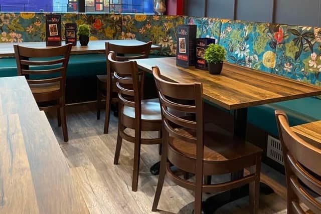 Inside the cafe