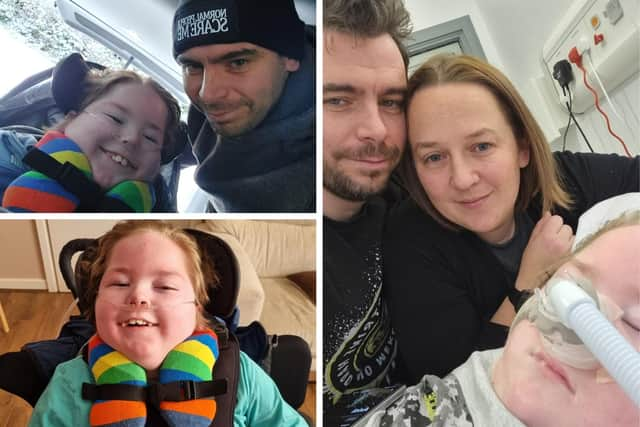 Milo Browne with his parents Stephen Browne and Laura Davidson.