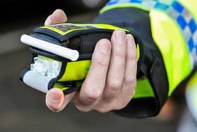 A breathalyser to test for alcohol at the roadside.