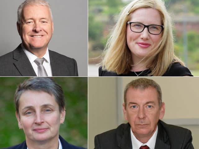 MPs from across the North East have signed a joint letter to the Education Secretary. (From top left) Ian Lavery, Wansbeck, Emma Lewell-Buck, South Shields, Mike Hill Hartlepool and Kate Osborne, Jarrow.