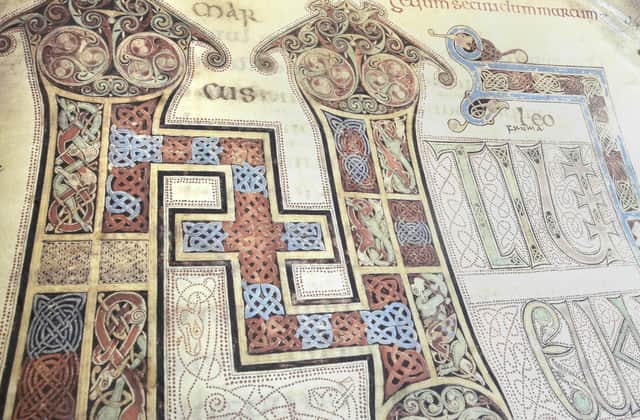 Angela Reed has been inspired by the temporary return to the North East of the Lindisfarne Gospels.
