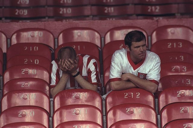 Sunderland were 15th on 32 points going into the final nine games of the 1996-97 season. Eight points from their final nine games saw them end the season on 40 points but it wasn't enough to keep them in the Premier League. They finished 18th, becoming one of only three sides to be relegated from the Premier League after picking up 40 or more points during a 38 game season.