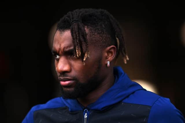 Allan Saint-Maximin of Newcastle United arrives to the stadium ahead of the Premier League match between Newcastle United and Burnley at St. James Park on December 04, 2021 in Newcastle upon Tyne, England. (Photo by Stu Forster/Getty Images)