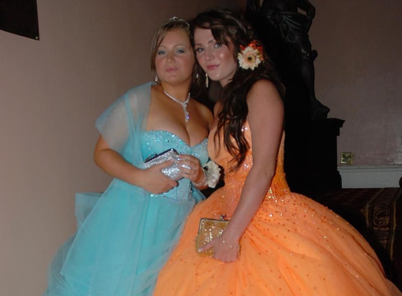 In the picture at the Mortimer prom.