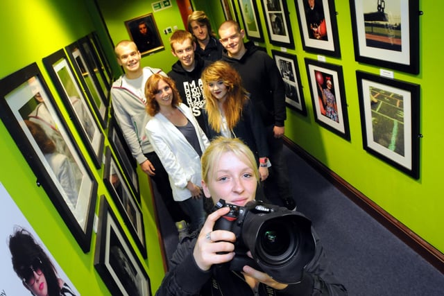South Tyneside College students held an exhibition at South Shields Museum 12 years ago. Who do you recognise in this photo?