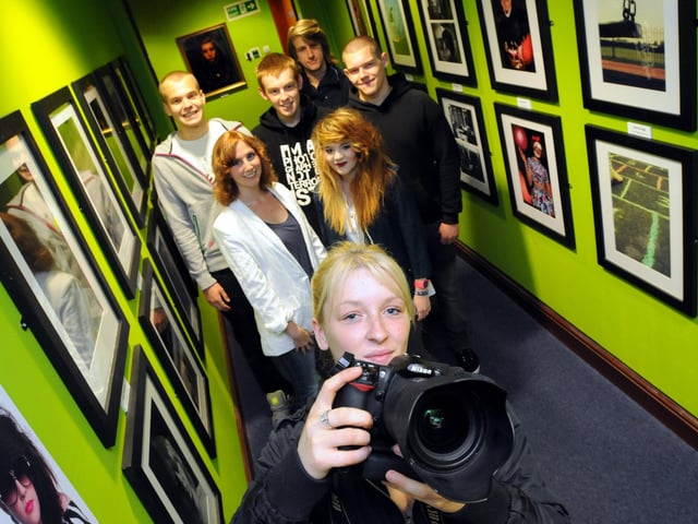 South Tyneside College students held an exhibition at South Shields Museum 12 years ago. Who do you recognise in this photo?