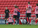Max Power celebrates his goal.