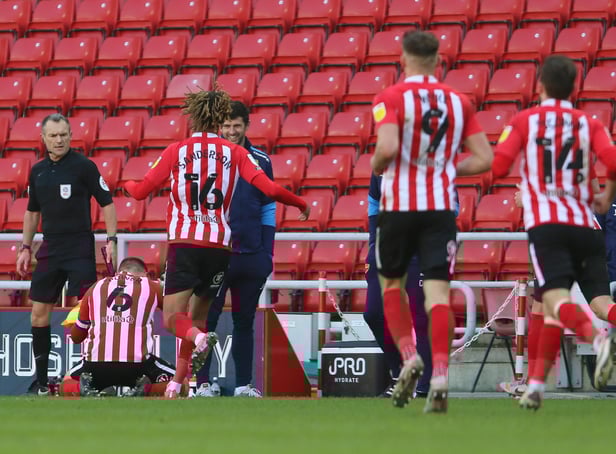 Max Power celebrates his goal.