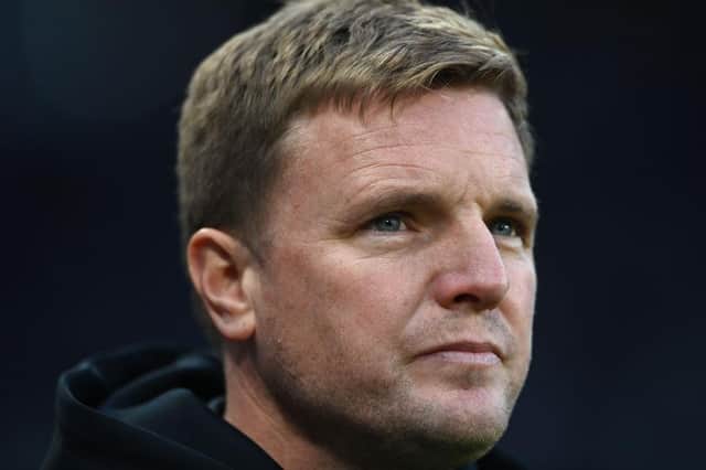 Eddie Howe at the weekend.