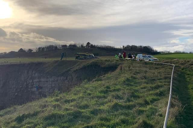 Sunderland Coastguard Rescue Team were among the teams called to the scene.