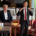 Kate Osborne, left, with Alex Norris, Minister for Local Growth, centre, and Stephen Rutherford, Chief Executive of Hebburn Town FC, as the announcement of major funding was made earlier this week.