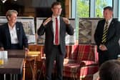 Kate Osborne, left, with Alex Norris, Minister for Local Growth, centre, and Stephen Rutherford, Chief Executive of Hebburn Town FC, as the announcement of major funding was made earlier this week.