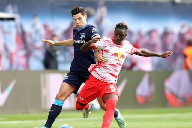 Newcastle and Manchester United target Amadou Haidara  (Photo by Alexander Hassenstein/Getty Images)