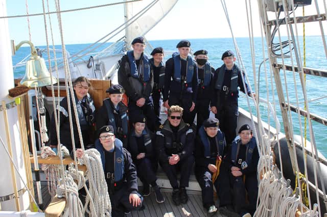 The cadets aboard TS Royalist
