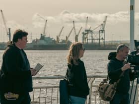 The NES team on board the Shields Ferry.