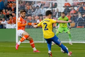 Niall Huggins during his Sunderland debut against Blackpool.