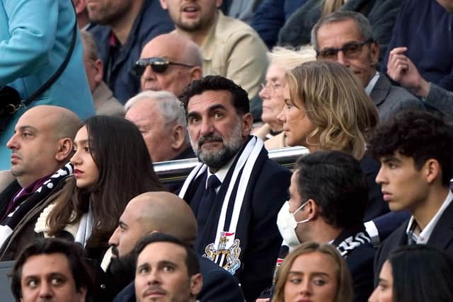 Newcastle United non-executive chairman Yasir Al-Rumayyan and co-owner Amanda Staveley.
