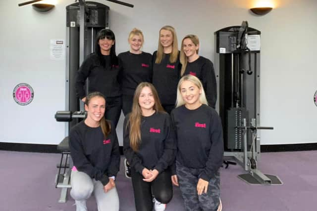 Club Zest staff. Top left to right: Lorraine Belford, Holly McBride-Donaldson, Jennie Moyse and Rachel Dugan 

Bottom left to right: Nadine Brown, Holly Nell, Kate Nesbitt