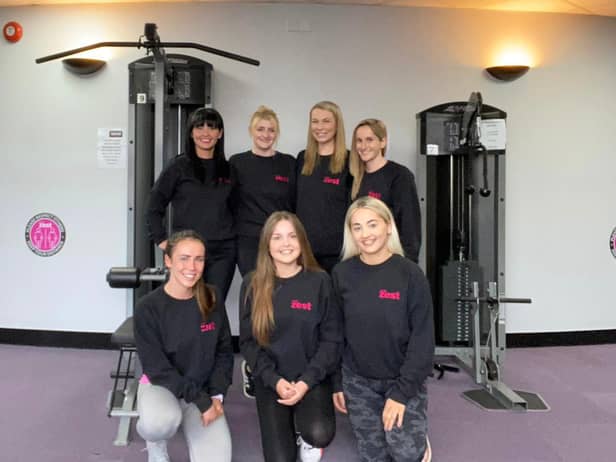 Club Zest staff. Top left to right: Lorraine Belford, Holly McBride-Donaldson, Jennie Moyse and Rachel Dugan 

Bottom left to right: Nadine Brown, Holly Nell, Kate Nesbitt