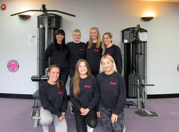 Club Zest staff. Top left to right: Lorraine Belford, Holly McBride-Donaldson, Jennie Moyse and Rachel Dugan 

Bottom left to right: Nadine Brown, Holly Nell, Kate Nesbitt